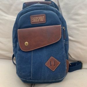 Eurosport 12oz canvas backpack or cross body